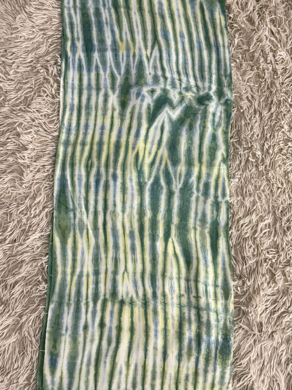 Good Goods "Good Design for Good Deeds" Tie-Dye Fringed Scarf